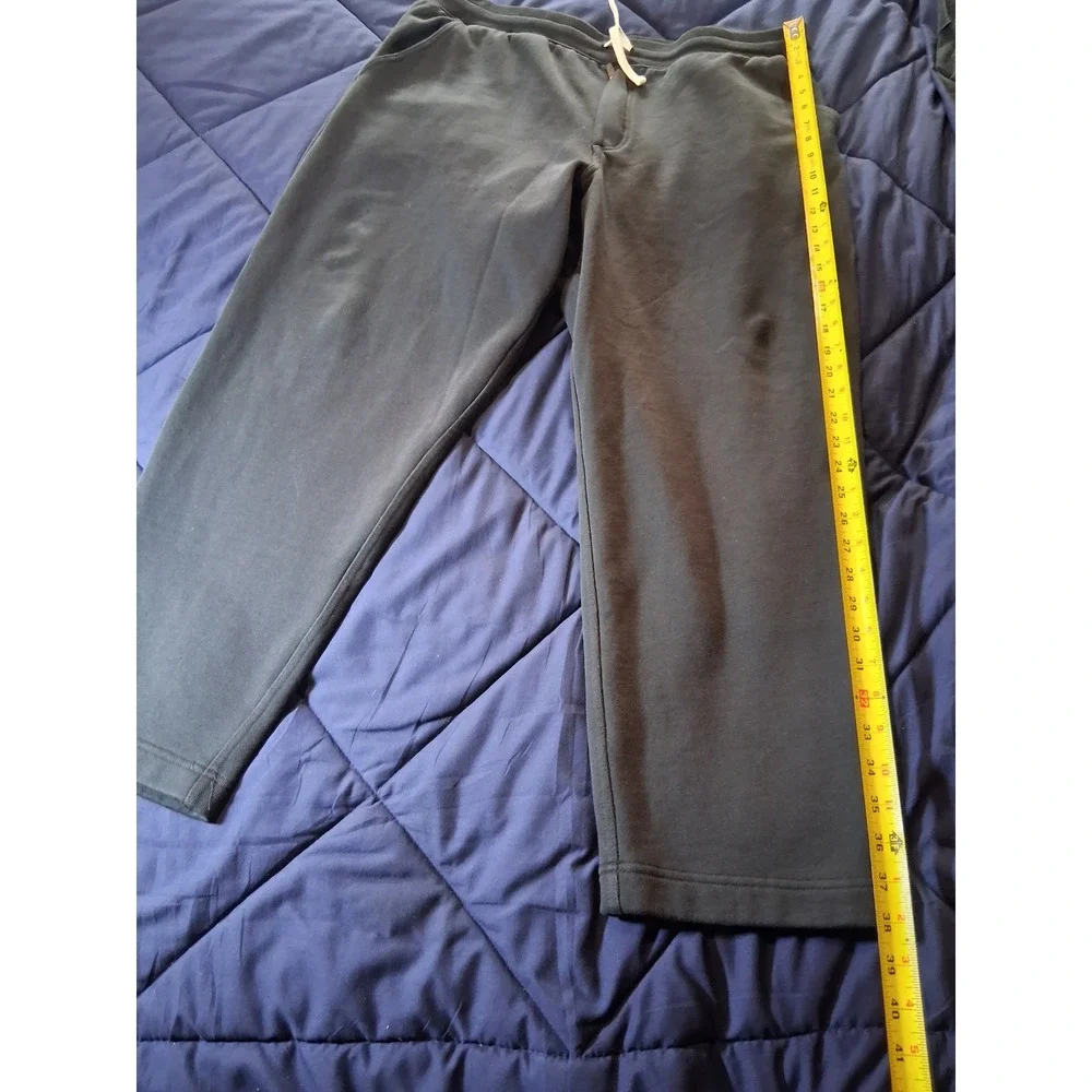 Duluth Trading Co Men Souped-Up Sweats Tapered Relaxed Sweatpants Black XL x 30